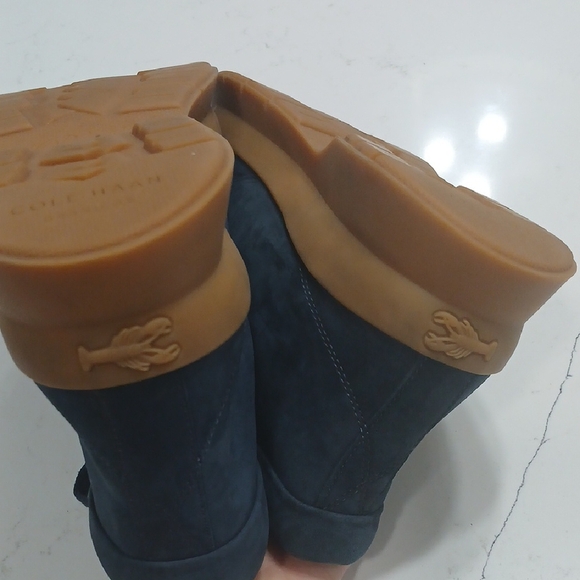 Cole Haan Men's Navy High-Top Sneakers, Gentle Used Sz 10m - Picture 9 of 11